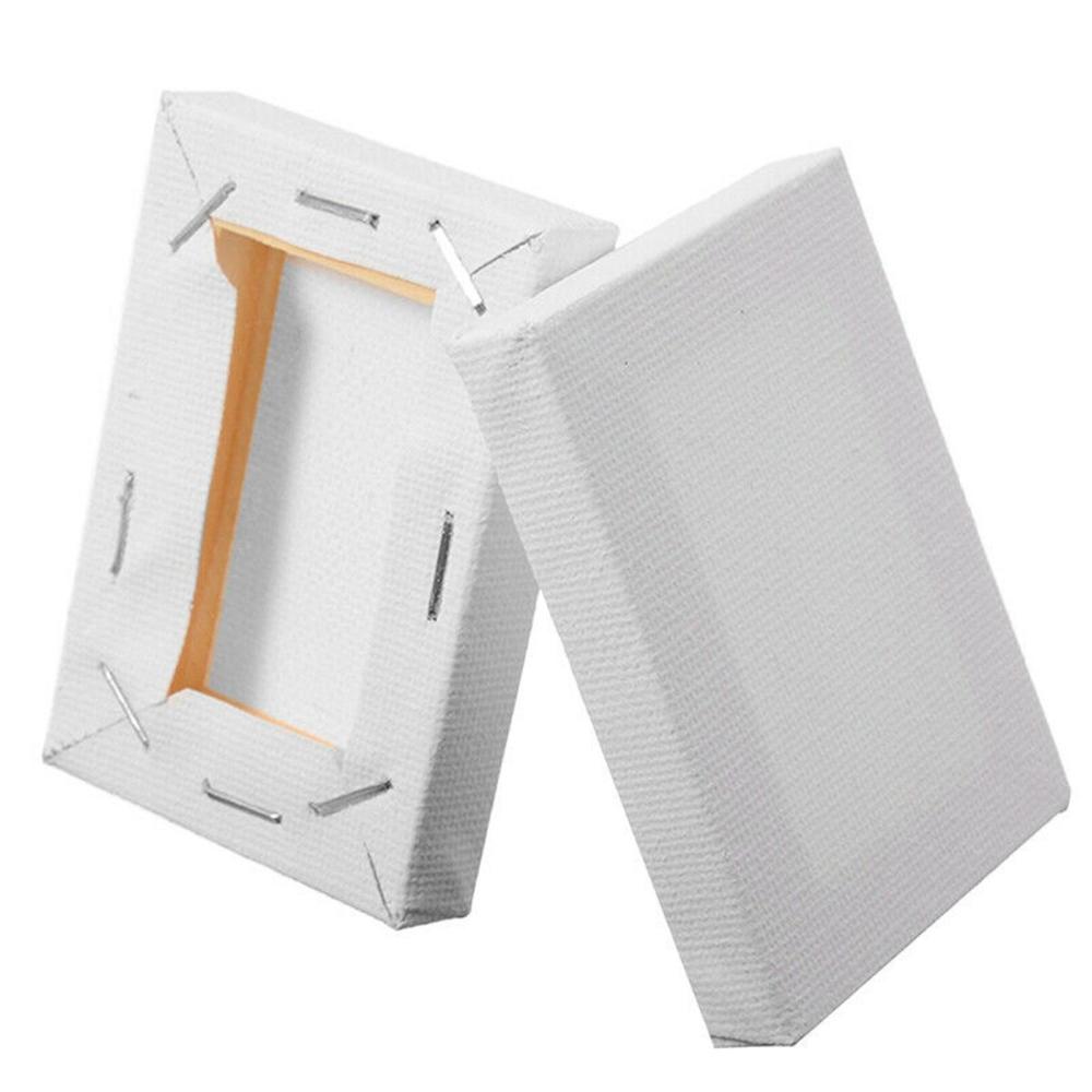 Mini Small Wooden White Stretched Oil Paint Board Frame Painting Supplies Artist Canvas