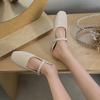 New Style Pure Color Baotou Slippers Women Fashion Simple and Comfortable Low Heel Women Shoes Casual Luxury Muller Shoes Women