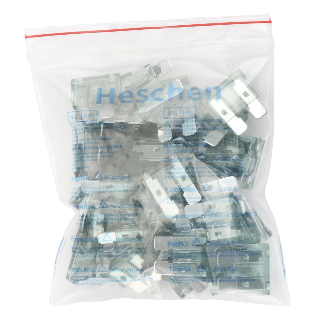 Heschen Standard Fuse ATC-1 Auto Assortment Car Truck 1A, Green, Pack of 25