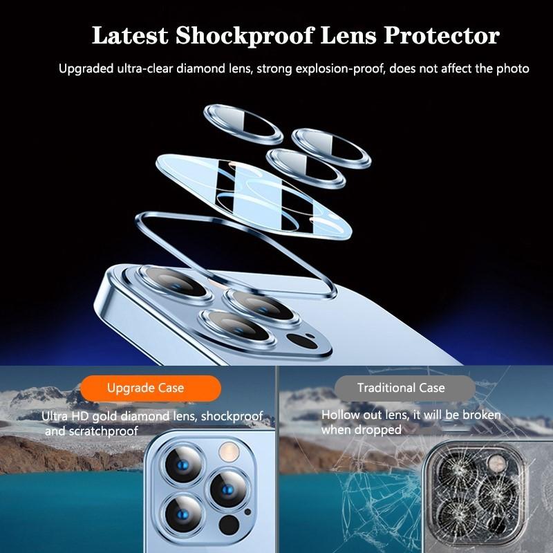 Luxyry Ultradünne, durchsichtige, quadratische Rahmenhülle für iPhone 14, 13, 12 Mini, 11 Pro Max, X, Xs, Xr, Se, 7, 8 Plus, weiche Abdeckung mit Glas