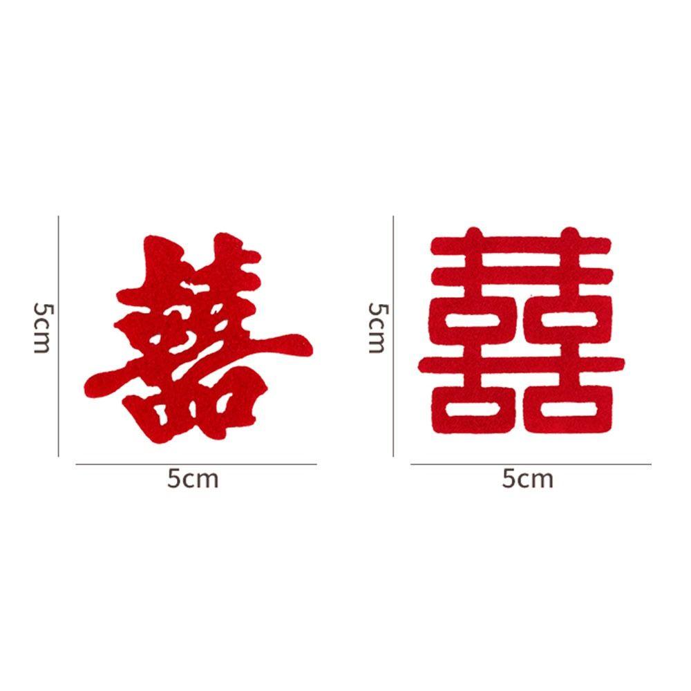 Double Happiness Mini Happiness Love Stickers Chinese Style Wedding Happiness Confetti  New year