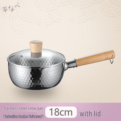 18cm 304 Stainless Steel Milk Pot with Lid