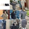 Stu American Style 2026 Collection Waffle Knit Long Sleeve Tee Oversized Washed Raglan Men