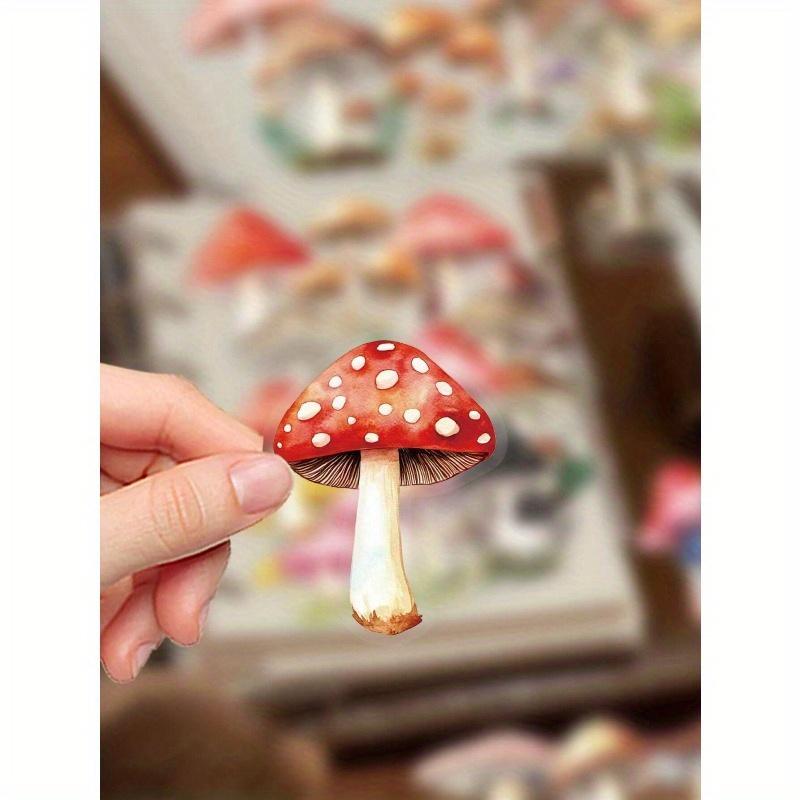 50 Stück Retro Pilz Aufkleber Laptop Notizbuch Handyhülle Dekorative Aufkleber Zurück zur Schule