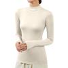 Women's Fashion Winter Solid Colour Long Sleeve Fleece Thickened Top