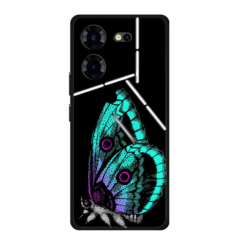 Luxury Case For Tecno Pova 5 Pro 5G TPU Soft Silicone Back Cover for Tecno Pova5 Pro 2023 LH8n Phone Cases Cute 6.78" New etui