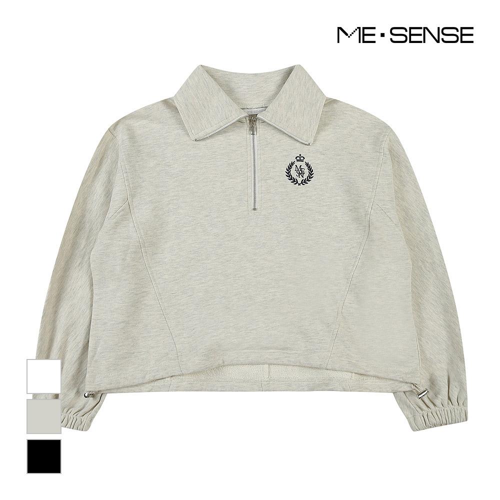 MESENSE Logo Embroidered Half-Zip Polo Shirt_Mb3Ytsm204Z