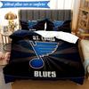 3PCS Nashville Predators Printed Bedding Set For Bedroom dormitory,  Includes 1 Duvet Cover & 2 Pillowcases for All Seasons Home Decor Fan gifts