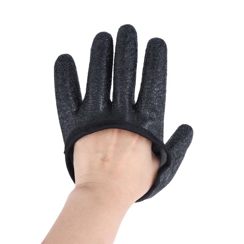 Fishing Gloves Waterproof Anti Slip Puncture Resistant Quick Wear with Carabiner for Ice Fishing Boating Outdoor Sports