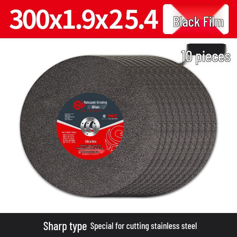 350mm Stainless Steel Cutting Disc, 4-Type Thickness, Profile Metal Grinding Wheel for 355/400 Industrial Saw Machines