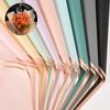 20 Sheets 9 Colors Flower Wrapping Paper Waterproof Gold Edge Bouquet Wrapping Paper Half Transparent