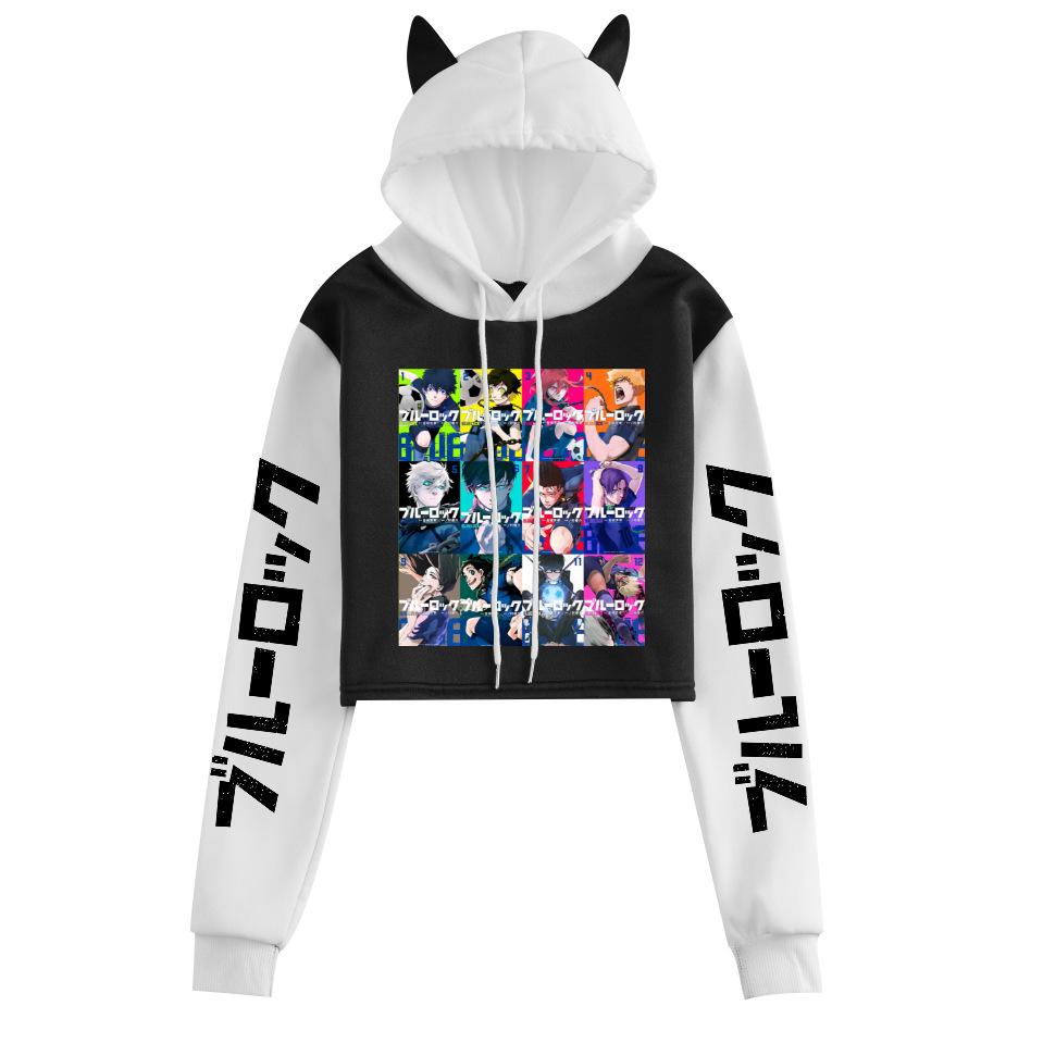 Unisex Blue Lock Anime Fleece Hoodie for Autumn/Winter