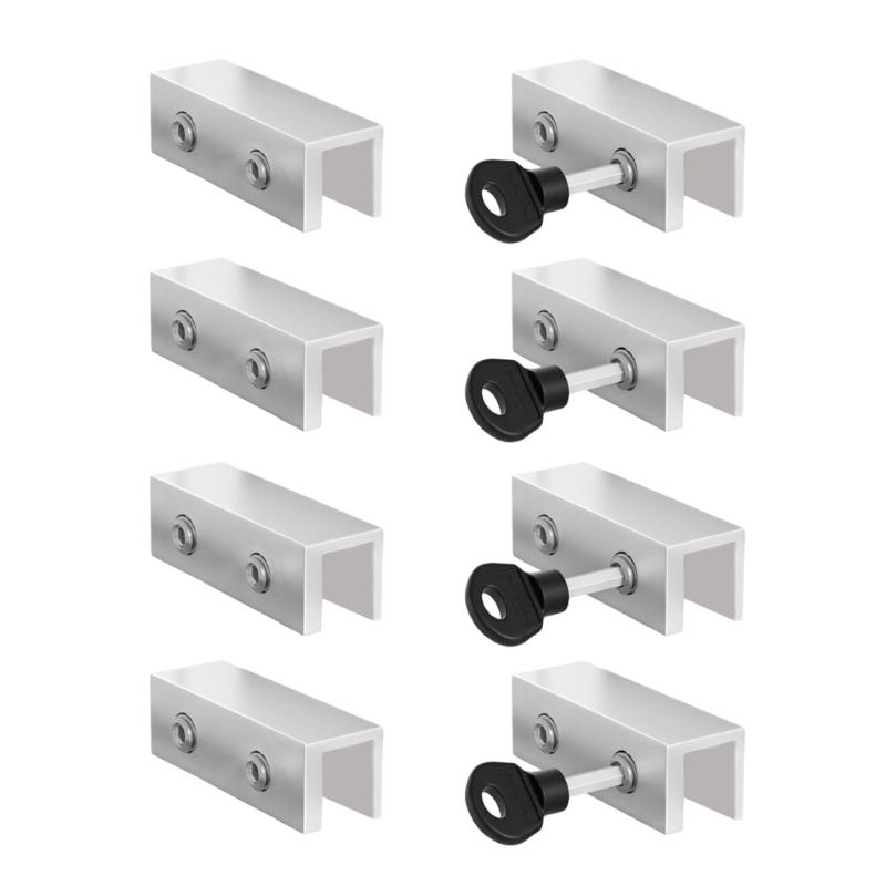 Sliding Security Window Lock with Key Adjustable Window Lock Security Window Stoppers for Patio Bedroom Home and Office