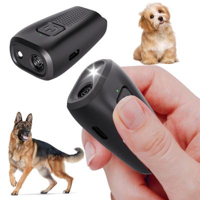 Anti Barking Device Ultrasonic Dog Barking Deterrent with LED Light 3 In 1 Handheld Puppy Trainer Bark Control Dog Repellent Tool