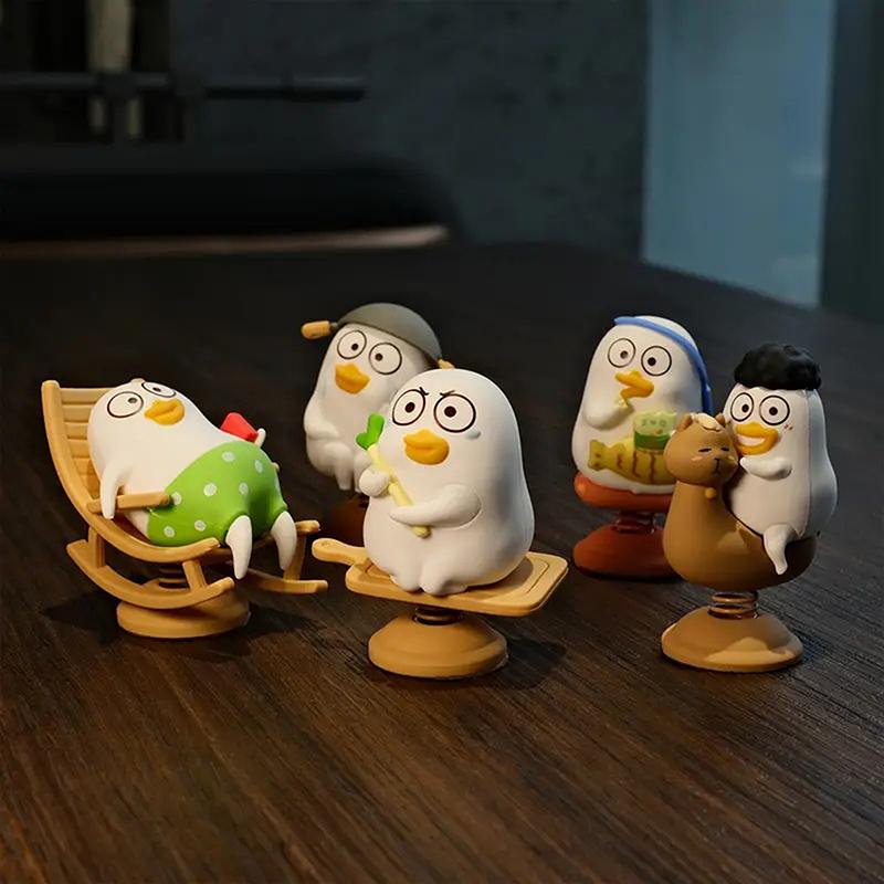 Funny Little Liu Duck Shaking Car Ornaments Statue Cartoon Little Liu Duck Car Decoration Cute Collection Car Bobblehead Figure