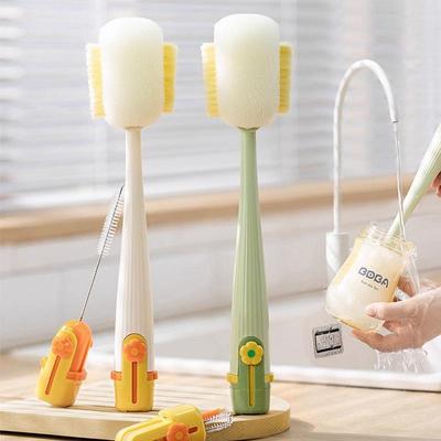 5-in-1 Multi-functional Cup Cleaning Set: Includes Crevice, Nipple, Bottle, Straw Brushes