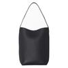 Borsa a secchiello TR da donna nuova a spalla in pelle di mucca grande capacità di nicchia portatile borsa grande borsa in pelle nera borsa da donna