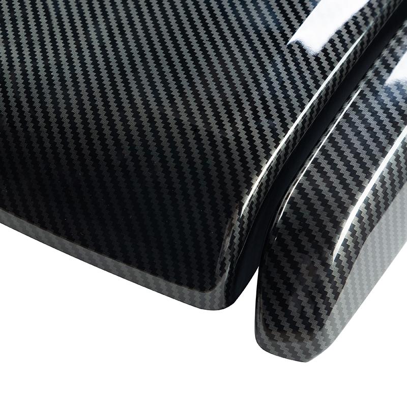 3Pcs Car Carbon Fiber Look Central Armrest Box Panel Cover Sticker For Honda Civic 2016 2017 2018 2019 2020 Interior Parts Decor