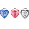 Metalen Windgong Kloppend Hart Liefde Roterende Windgong Hangdecoratie Spinner Roestvrij Staal ABS Windvanger