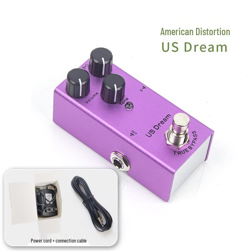 Electric Guitar Distortion & Reverb Effects Pedal
