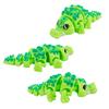3D Printed Prickly Little Crocodile, Cute Figurine Toy With Movable Joints, Desktop Cute Little Crocodile Ornament