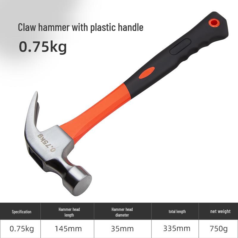Mini Claw Hammer: One-Piece Steel Household Woodworking Tool for Electricians and DIY