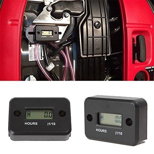 JZK étanche Affichage LCD Compteur horaire numérique Minuterie de jauge pour Quad Moto Motoneige