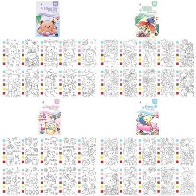 Childrens Creative Sketch Journal Thick Art Paper Pre Loaded Pigment Panels Kids Sketch Books Paint Book