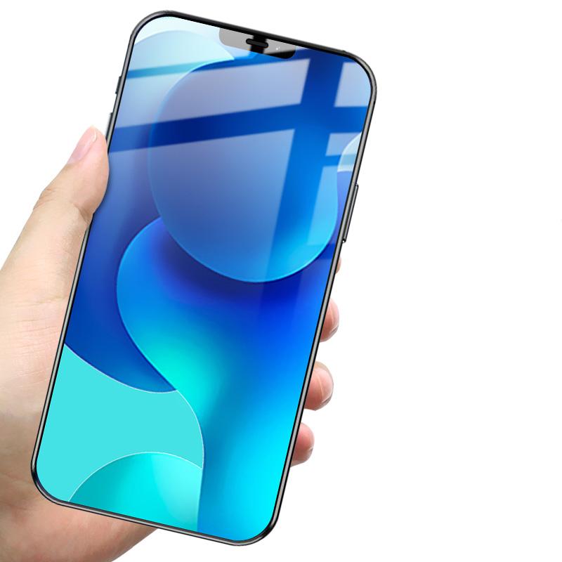 LUANKE 2Pcs Clear Tempered Glass Screen Protective Film for iPhone 12/12 Pro Full Glue Precise Cut-Out