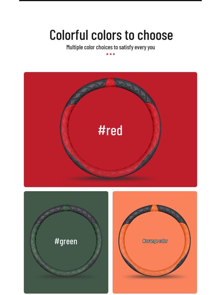 Cadillac Steering Wheel Cover for XT4, XT5, XT6, CT4, CT5, XTS, ATSL - Non-slip, All-Season Grip