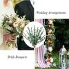 6pcs  Artificial Plants Eucalyptus Branch Stem Festival Party Wedding Flower Arrangement Greenery Home Vase Decoration DIY Gift