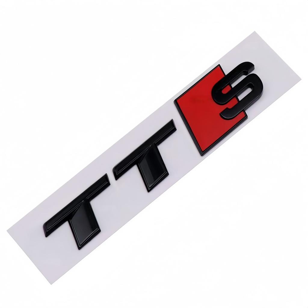 3D ABS TTS TTRS Logo Badge Sticker Rear Trunk Emblem Decal High-Performance Car Exterior Styling Accessories