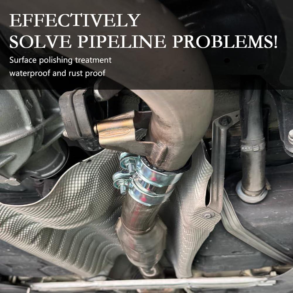 Exhaust Clamps with U-washers Bolts Heavy Duty, Stainless Steel Butt 60 * 95 mm