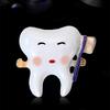 Fashion Enamel Teeth Brooches for Women Unisex Medical Pin Keychain Event Party New Classic Gifts Jewelry Decoration Accessories