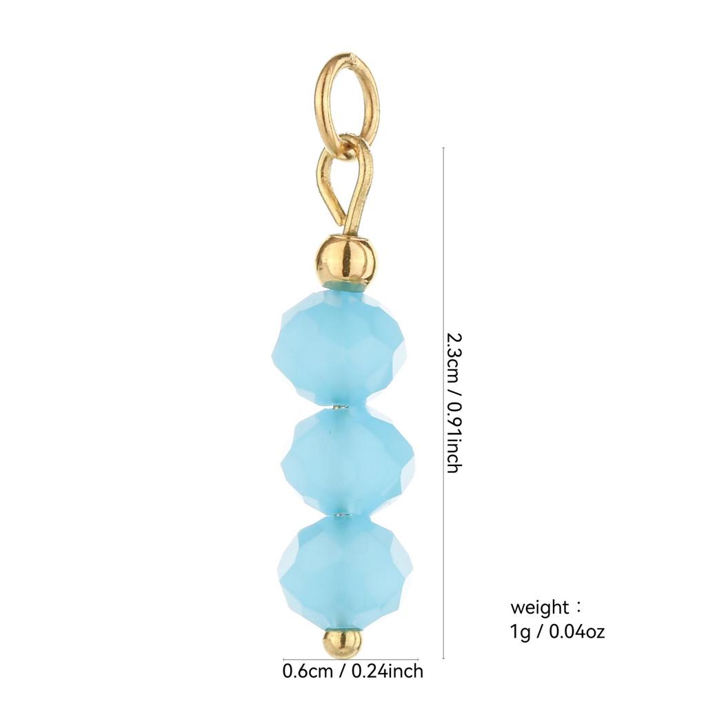 Multi-Stone Ceramic Faux Pearl Cat's Eye Beaded DIY Earrings Pendant