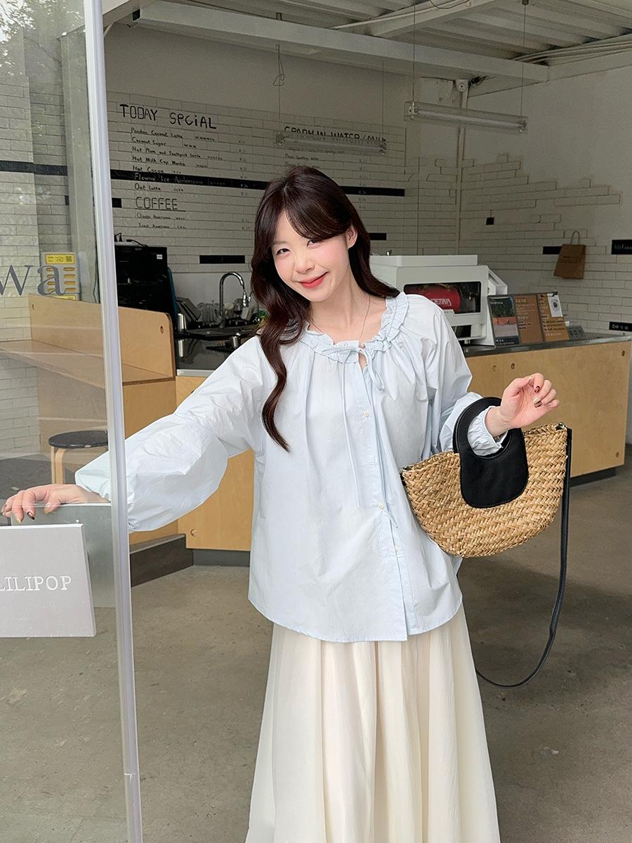 

Plus Size Women s Korean Style Bow Slimming Blouse - Early Spring Collection XL жёлтый