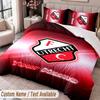FC Utrecht Printed Bedding Set Custom Name Text 1 Duvet Cover 2 Pillowcases For Bedroom
