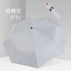 New three-fold simple and fashionable manual solid wood handle vinyl parasol sun umbrella unisex sun umbrella