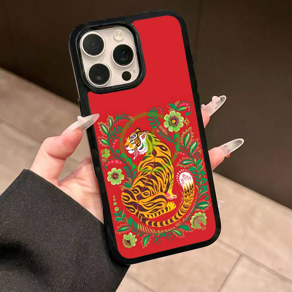 Colorful Abstract Tiger Leopard Snake Magnetic Matte Phone Case For IPhone 16 17 15 14 13 12 11 For Magsafe Wireless Charge