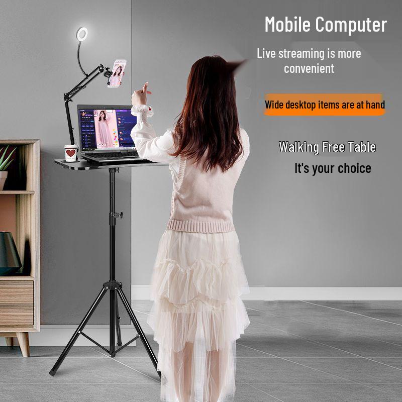 Portable Foldable Laptop Stand & Desk Riser for Office, Desktop, or Streaming