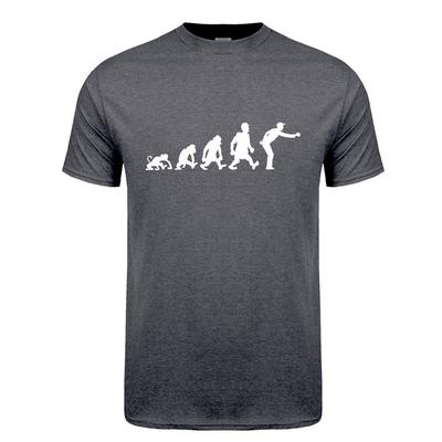 Evolution of Petanque T Shirt Short Sleeve Cotton Cool Funny Petanque Boule T-shirts Men Clothing JL-057