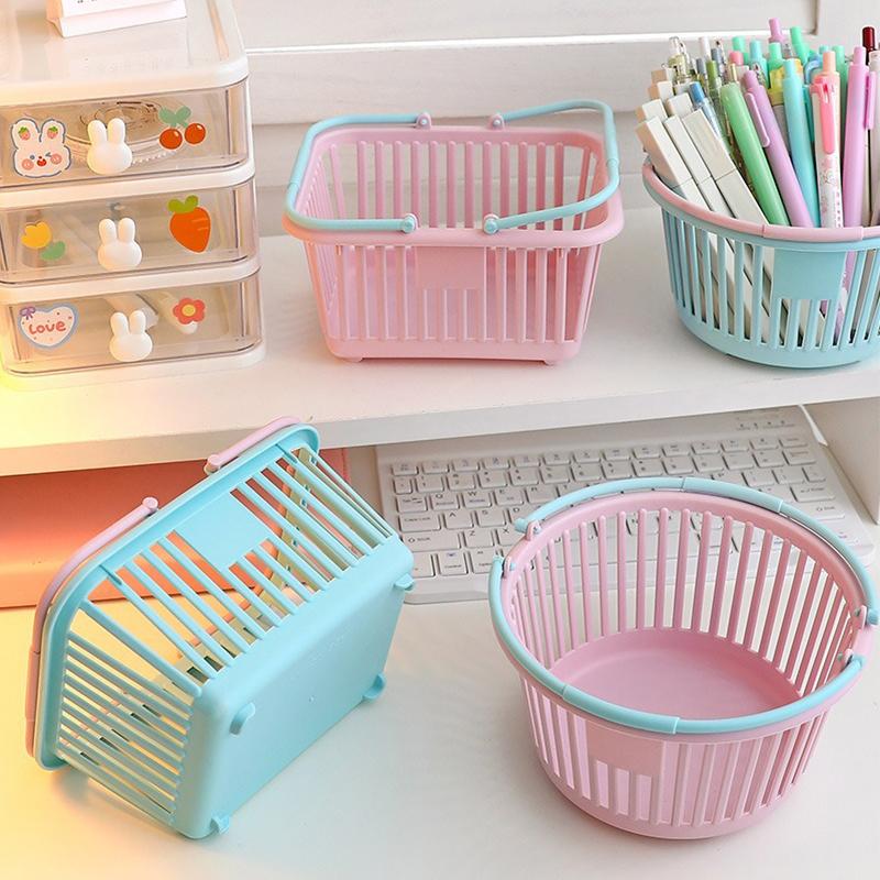 Keuken Opbergmand Hol Draagbaar Douche Bad Manden Desktop Fruitmanden Kinderspeelgoed Snack Plastic Organizer