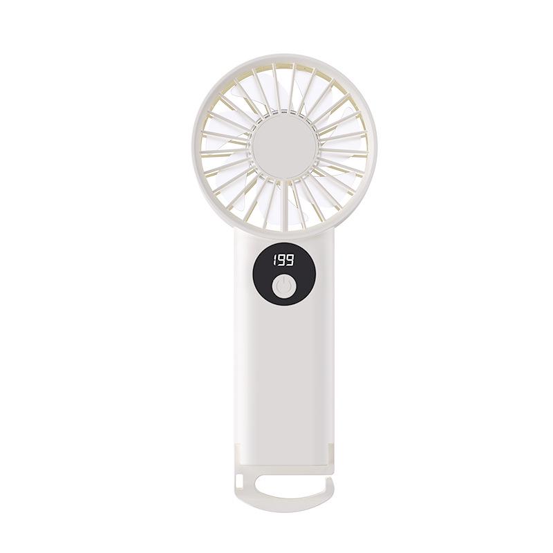 Portable USB Handheld Fan: Transparent, Strong Wind, Outdoor Use