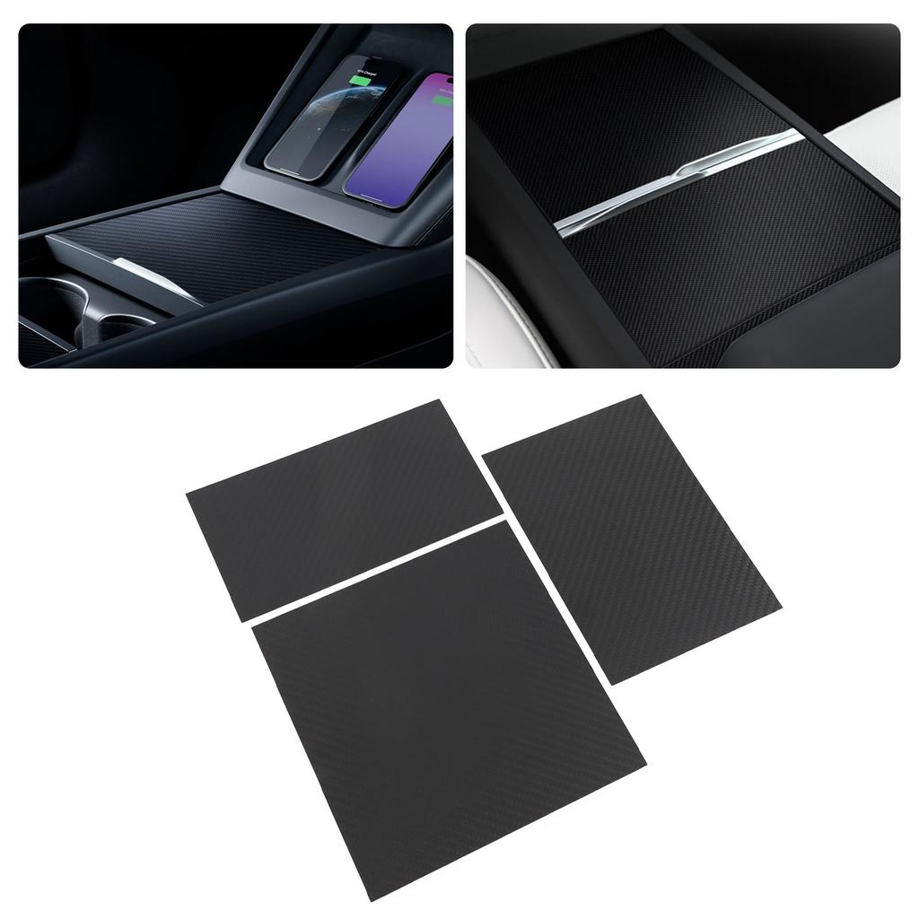 3pcs Center Console Wrap Interior Decoration Carbon Center Console Cover Replacement for Highland 2024