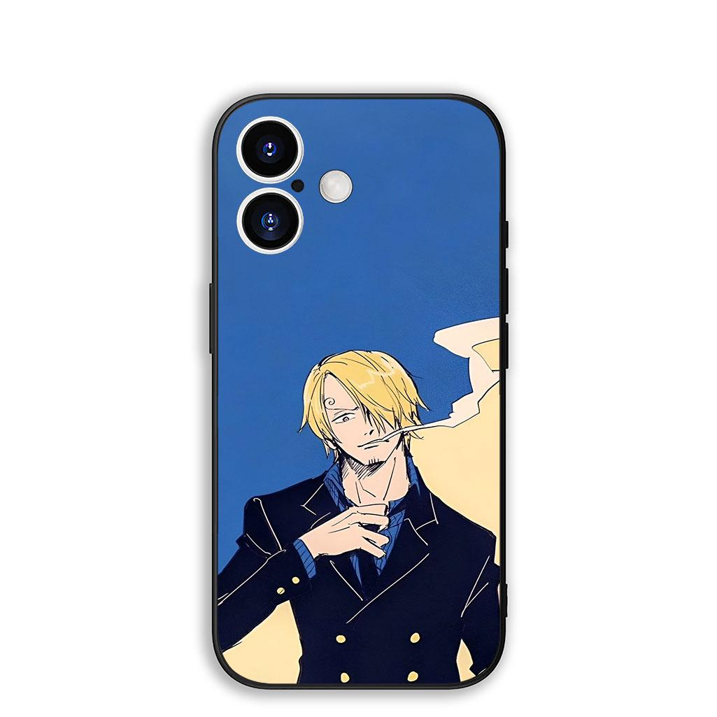

for Apple iPhone 17 16 Plus 13 12 Pro Max Mini X XR Xs ProMax 16E 15+ 17+ Air Phone Case One Luffy Pieces Roronoa Zoro Sanji iPhone XS