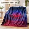 Custom Text Flannel Blanket Rangers FC Print Warm Cozy Blanket Home Sofa Bedding