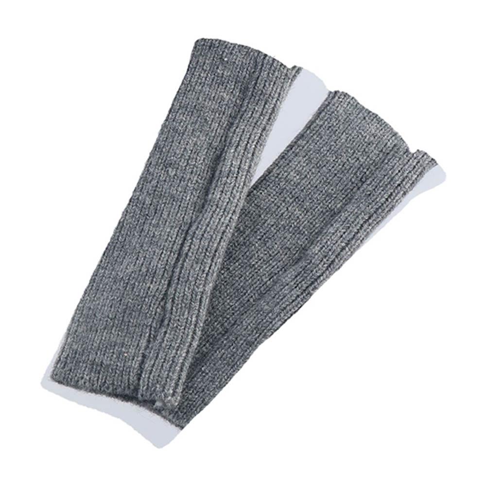 Mittens Driving Gloves Solid Color Men Half-finger Gloves Female Gloves Knitted Mittens Plus Velvet