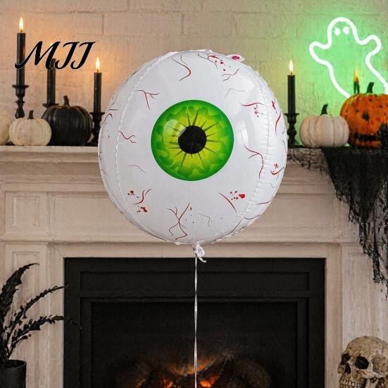 Halloween Eyeball Balloons Simulated Balloon, Horror Theme Party Decoration, Large Aluminum Creepy Event Ornaments Foil Spooky Eye for Indoor