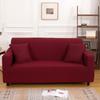 Einfarbige Sofabezüge für Wohnzimmer Elastischer Sofabezug Ecksofabezug Überwurf Sesselbezug 1/2/3/4 Sitzer