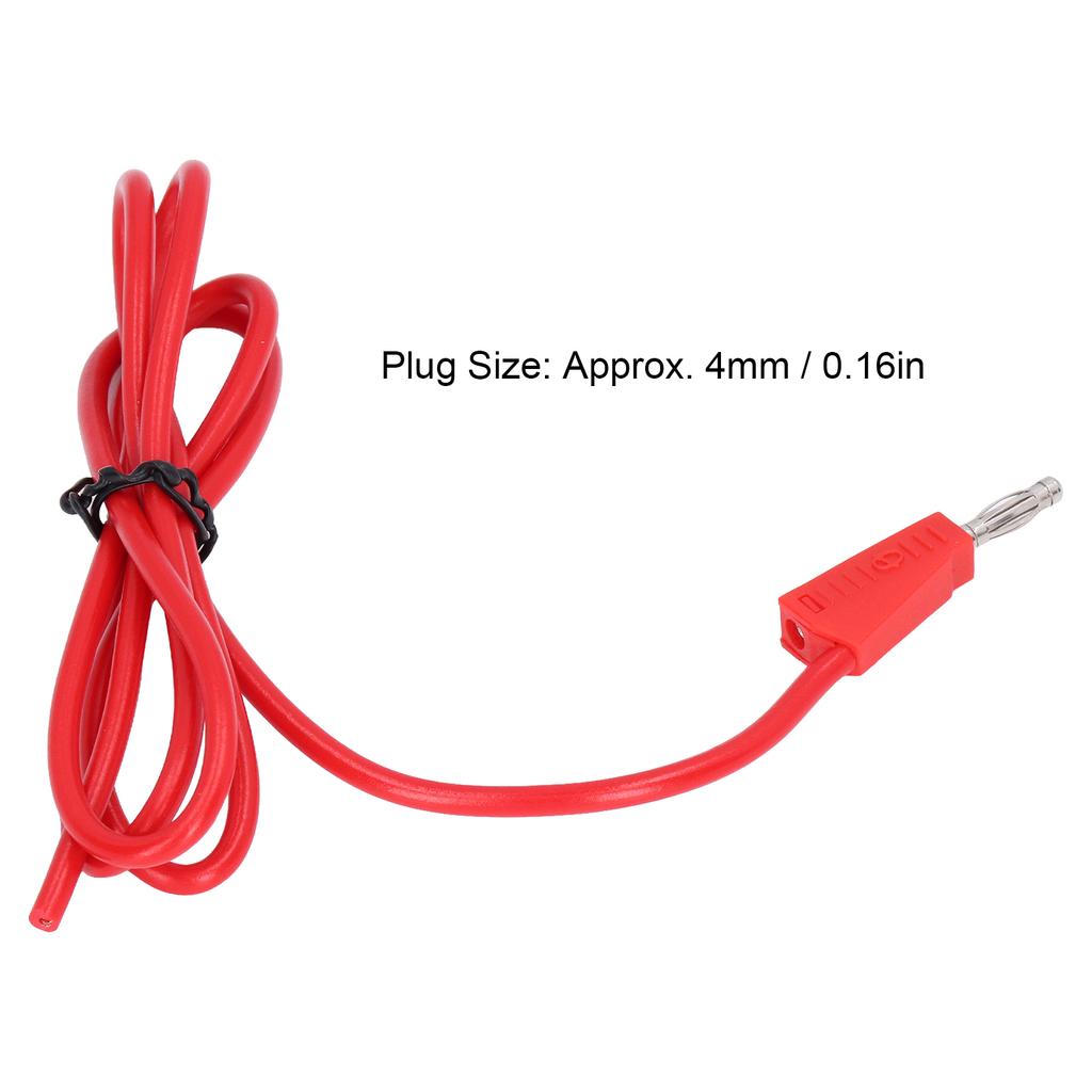 Banana Plug Test Brass PE Electrical Test Cable Wire for Voltage Tester Truck Batteries 4mm